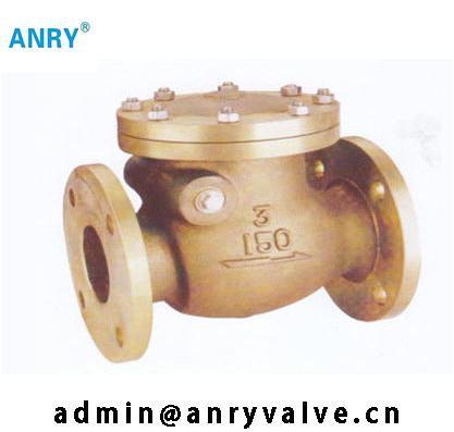 Bronze Marine Fuel Swing Check Valve C84400 B62 Sea Water Flanged RF