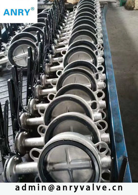 PN16 Wafer Type Stainless Steel Butterfly Valve  EPDM Seat SS304  SS316 disc