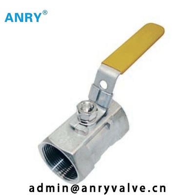 Válvula de acero inoxidable de una pieza de CF8 CF8M Body PTFE Viton SeatBall