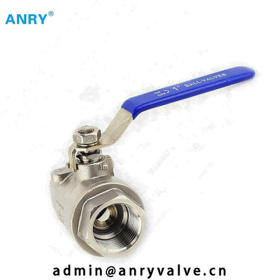 Válvula de acero inoxidable de una pieza de CF8 CF8M Body PTFE Viton SeatBall