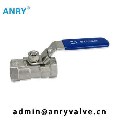 Válvula de acero inoxidable de una pieza de CF8 CF8M Body PTFE Viton SeatBall