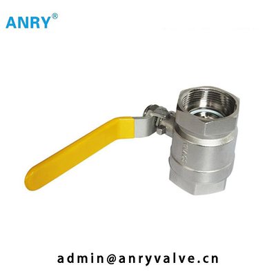 Válvula de acero inoxidable de una pieza de CF8 CF8M Body PTFE Viton SeatBall