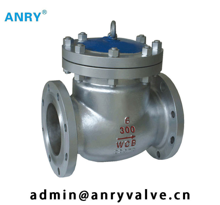 Stellite Overlay Disc 900Lbs Flanged RF RTJ WCB WC6 LCB Body Swing Check Valve
