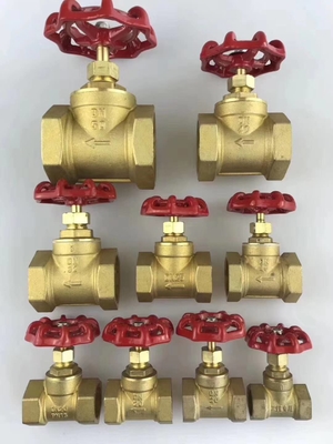 NPT Thread 1.6Mpa DIN Compression Brass Gate Valve Low Pressure